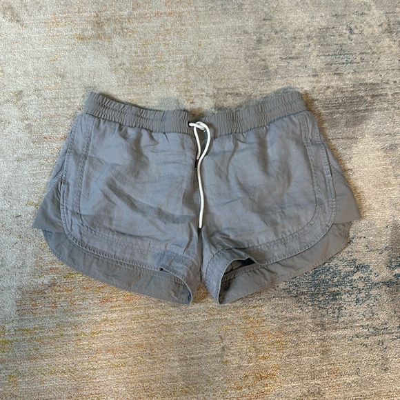 Athleta Bali Linen Shorts Gray sz. 16 EUC - Picture 1 of 8